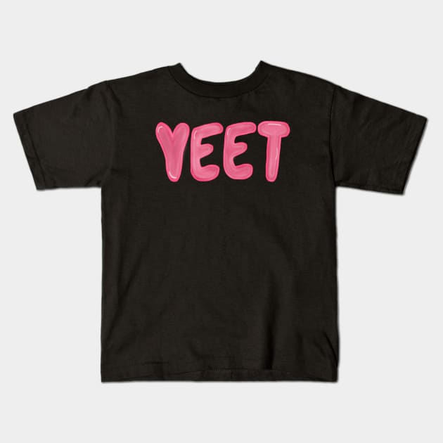 YEET Kids T-Shirt by CatGirl101